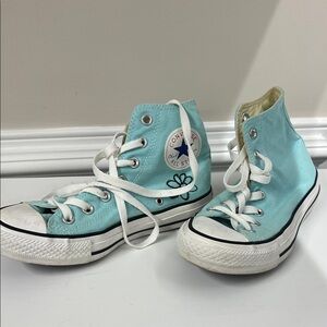 Converse High-Top Sneakers in Light Blue size 6.5